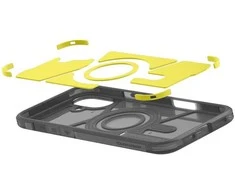 Dėklas Spigen Tough Armor MagSafe, frost juodas - iPhone 16