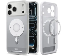 Dėklas Spigen Ultra Hybrid MagSafe iPhone 17 Pro Max / 18 Pro Max KLASIKINIS SIDABRINIS