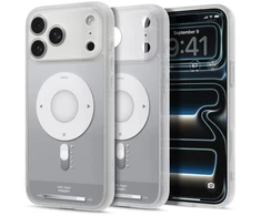 Dėklas Spigen Ultra Hybrid MagSafe iPhone 17 Pro Max / 18 Pro Max KLASIKINIS SIDABRINIS