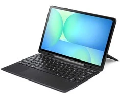 Dėklas su klaviatūra Dux Ducis (DK series) skirtas Samsung Tab S10 FE+ (Plus) su pašvietimu – juodos spalvos