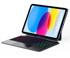 Dėklas su klaviatūra Dux Ducis (MK series) skirtas Apple iPad 10″ (2022) Apple iPad 11″ (2025) – juodos spalvos