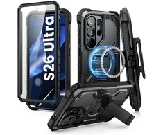 Dėklas SupCase IBLSN ArmorBox Clip Mag MagSafe Samsung Galaxy S26 Ultra juodos spalvos