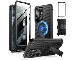 Dėklas „SupCase Unicorn Beetle Pro MAG MagSafe 2“ komplektas, skirtas „Samsung Galaxy S26 Ultra“ su aramidiniu apvalkalu.