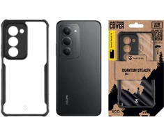 Dėklas Tactical Quantum Stealth d4klas skirtas Xiaomi Redmi 15 Clear/Juodas