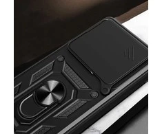 Dėklas Tech-Protect CamShield Pro Xiaomi Poco M8 Pro / Redmi Note 15 Pro+ Plus 5G matinės juodos spalvos