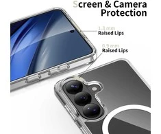 „Tech-Protect FlexAir Hybrid MagSafe“ dėklas „Samsung Galaxy A36 / A56 / A37 5G“, skaidrus