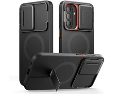 Dėklas Tech-Protect KEVLAR AURA MAGSAFE Samsung Galaxy A57 Juodas/ORANŽINIS