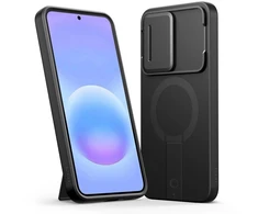 Dėklas Tech-Protect KEVLAR AURA MAGSAFE Samsung Galaxy A57 Juodas/ORANŽINIS