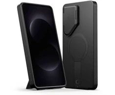 Dėklas Tech-Protect Kevlar Aura MagSafe Samsung Galaxy S26 Ultra juodos spalvos/oranžinės spalvos