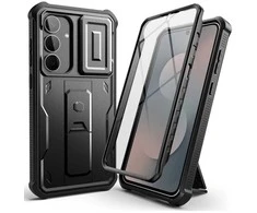 Dėklas Tech-Protect Kevlar Cam+ Galaxy S25 FE juodas