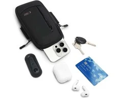 Tech-Protect M6 Universalus rankos raištis su kišenėle sportui, juodos spalvos