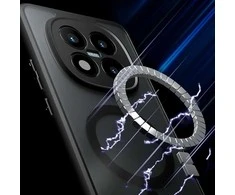 Dėklas Tech-Protect MagMat MagSafe Xiaomi Poco M8 Pro / Redmi Note 15 Pro+ Plus 5G matinės juodos spalvos