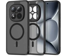 Dėklas Tech-Protect MagMat MagSafe Xiaomi Poco M8 Pro / Redmi Note 15 Pro+ Plus 5G matinės juodos spalvos