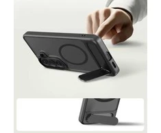 Dėklas Tech-Protect MagRack MagSafe Samsung Galaxy S26+ Plus Matte juodos spalvos