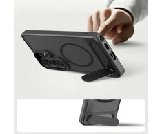 Dėklas Tech-Protect MagRack MagSafe Samsung Galaxy S26 Ultra Matte juodos spalvos