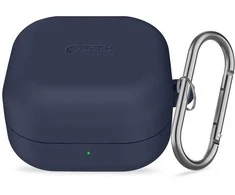 Dėklas „Tech-Protect“ silikoninis kabliukas „Samsung Galaxy Buds 4 / 4 Pro“ tamsiai mėlynas Mėlyna
