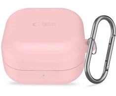 Dėklas Tech-Protect Silicone Hook Samsung Galaxy Buds 4 / 4 Pro Dusty Rožinė
