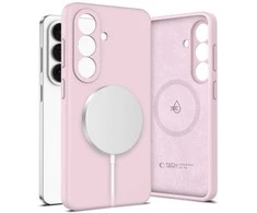 Dėklas Tech-Protect Silicone MagSafe Samsung Galaxy S26 Rožinė Pearl