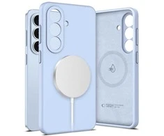 Dėklas Tech-Protect Silicone MagSafe Samsung Galaxy S26 Sky mėlynos spalvos