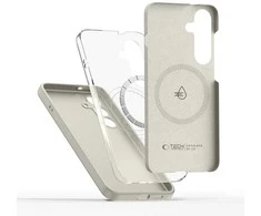 „Tech-Protect“ silikoninis „MagSafe“ dėklas „Samsung Galaxy S26+ Plus Cosmic Latte“