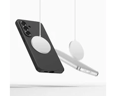 Dėklas Tech-Protect Silicone MagSafe Samsung Galaxy S26 juodos spalvos