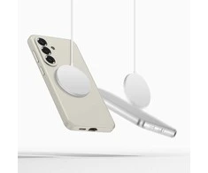 „Tech-Protect“ silikoninis „MagSafe“ dėklas „Samsung Galaxy S26 Cosmic Latte“