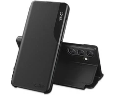 Dėklas Tech-Protect Smart VIEW Samsung Galaxy A57 5G juodos spalvos