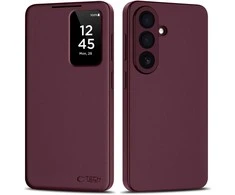 Dėklas Tech Protect „TechProtect“ išmanioji piniginė „Samsung Galaxy S26+ Plus Mulberry“