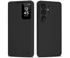Dėklas Tech-Protect Smart Wallet Samsung Galaxy S26 Ultra Matte juodos spalvos