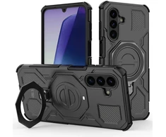 Dėklas TECH-PROTECT TACTICSTAND MagSafe Samsung Galaxy A17 / A18 4G / 5G MATINIS juodos spalvos