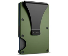Dėklas TECH-PROTECT THORN RFID KORTELIŲ PINIGINĖ MILITARY Žalias