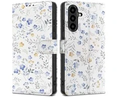 Dėklas „Tech-Protect“ piniginė „Samsung Galaxy A57 5G“, pavasarinės gėlės