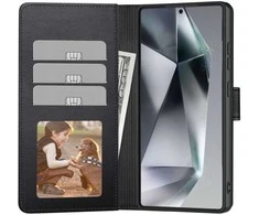 Dėklas Tech-Protect Wallet Samsung Galaxy A57 5G juodos spalvos