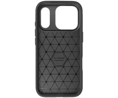 Dėklas Tel Protect Carbon Elite skirtas Apple iPhone 17 Pro Max juodos spalvos