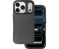 Dėklas Tel Protect Carbon Elite skirtas Apple iPhone 17 Pro juodos spalvos