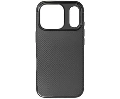 Dėklas Tel Protect Carbon Elite skirtas Apple iPhone 17 Pro Max juodos spalvos