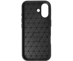 Dėklas Tel Protect Carbon Elite skirtas Apple iPhone 17 juodos spalvos