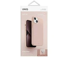 UNIQ Lino Hue Dėklas Apple iPhone 14 Plus / 15 Plus 6,7″ Magclick Charging blush rožinės spalvos
