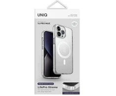 UNIQ LifePro Xtreme dėklas Apple iPhone 14 Pro Max 6,7" Magclick Charging, skaidrus, šerkšno spalvos