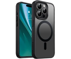 Dėklas Telforceone Eteri Matt Mag Apple iPhone 15 Pro 6.1" juoda spalva
