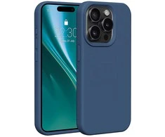 Dėklas Telforceone Etteri Silicone Apple iPhone 15 Pro 6,1" mėlynos spalvos