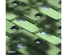 Dėklas Telforceone Etteri Silicone Apple iPhone 16 Pro Max 6,9" šviesiai žalios spalvos