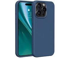 Dėklas Telforceone Etteri Silicone Apple iPhone 15 Pro Max 6,7" mėlynos spalvos