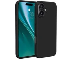 Dėklas Telforceone Etteri Silicone Apple iPhone 16 Plus 6,7" juodos spalvos