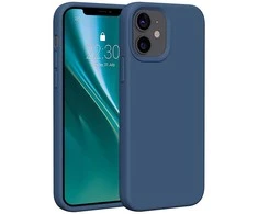 Dėklas Telforceone Etteri Silicone Apple iPhone 12 / 12 Pro 6,1" mėlynos spalvos