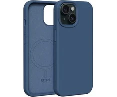 Dėklas Telforceone Etteri Silicone Mag Apple iPhone 15 6,1" mėlynos spalvos