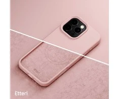 Etteri silikoninis Mag dėklas, skirtas iPhone 16 Pro 6,3" šviesiai rožinis