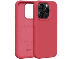Dėklas Telforceone Etteri Silicone Mag Apple iPhone 15 Pro 6.1" aviečių