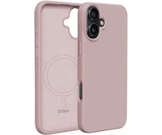 Dėklas Telforceone Etteri Silicone Mag Apple iPhone 16 6,1" rožinės spalvos