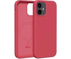 Dėklas Telforceone Etteri Silicone Mag Apple iPhone 12 / 12 Pro 6.1" aviečių